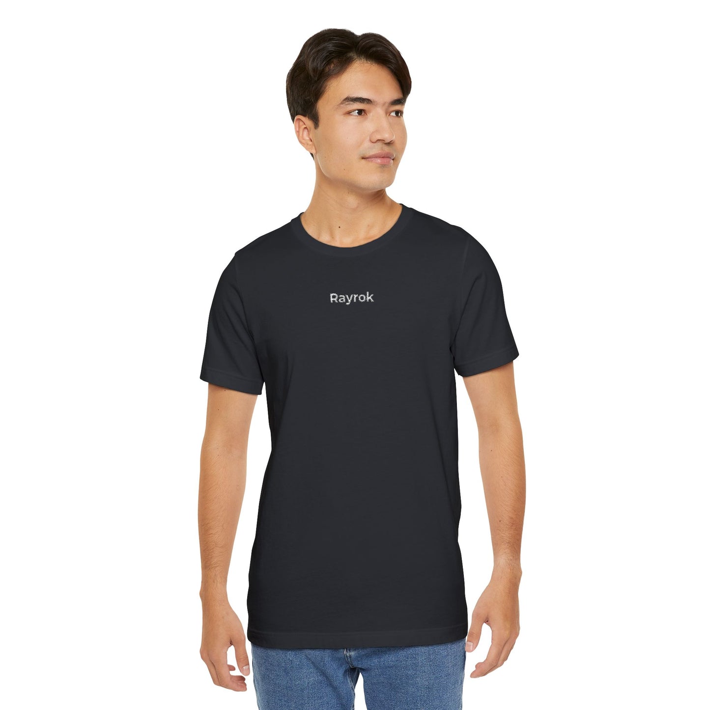 Rayrok embroidered small text tee | Minimalist city name T-shirt