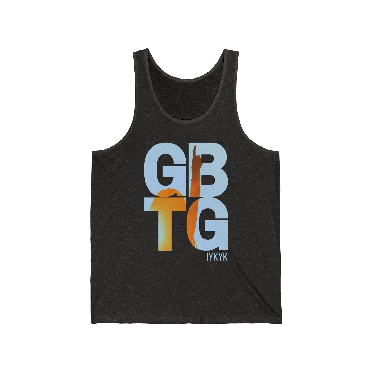 GBTG TANK top T-shirt (light blue graphic)
