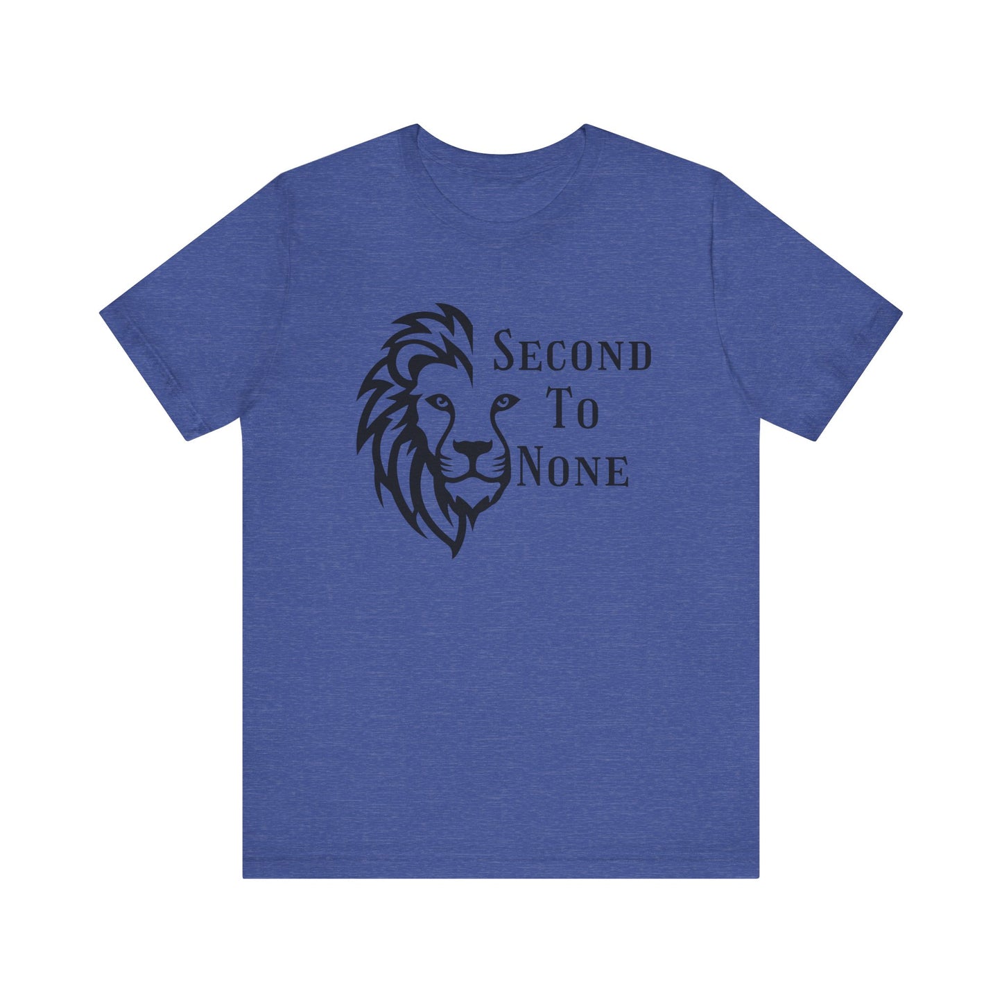 Second To None Lion Graphic Tee, Inspirational Christian Black & White graphic