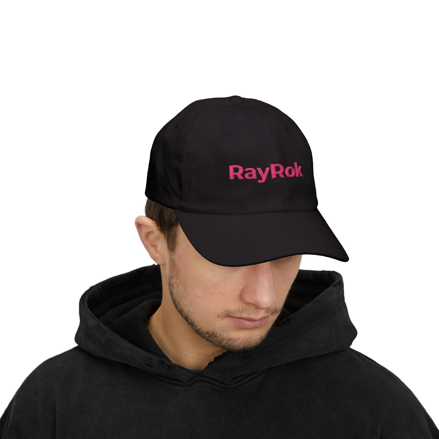 Classic Dad Cap — Embroidered "RayRok" Logo Baseball Hat