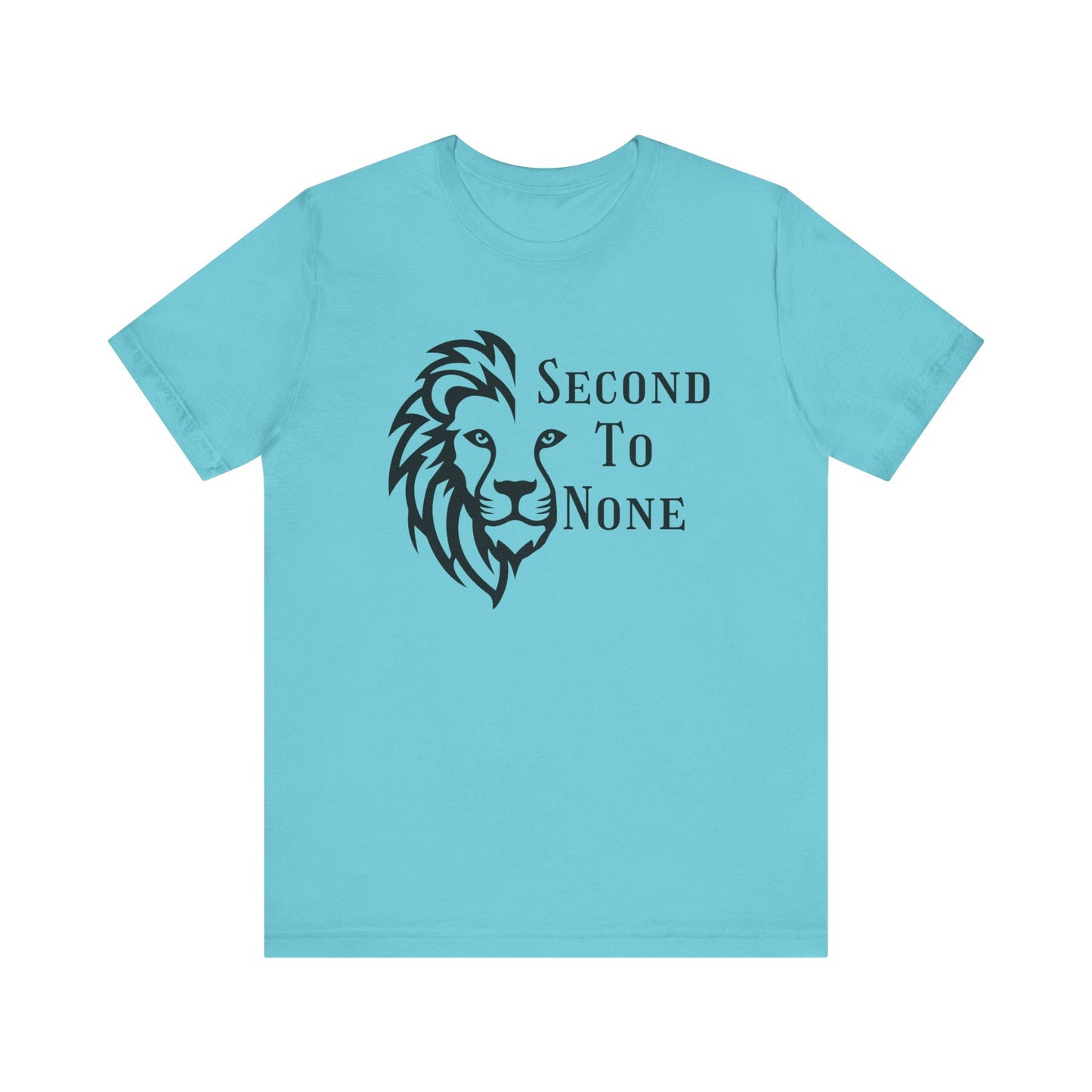 Second To None Lion Graphic Tee, Inspirational Christian Black & White graphic