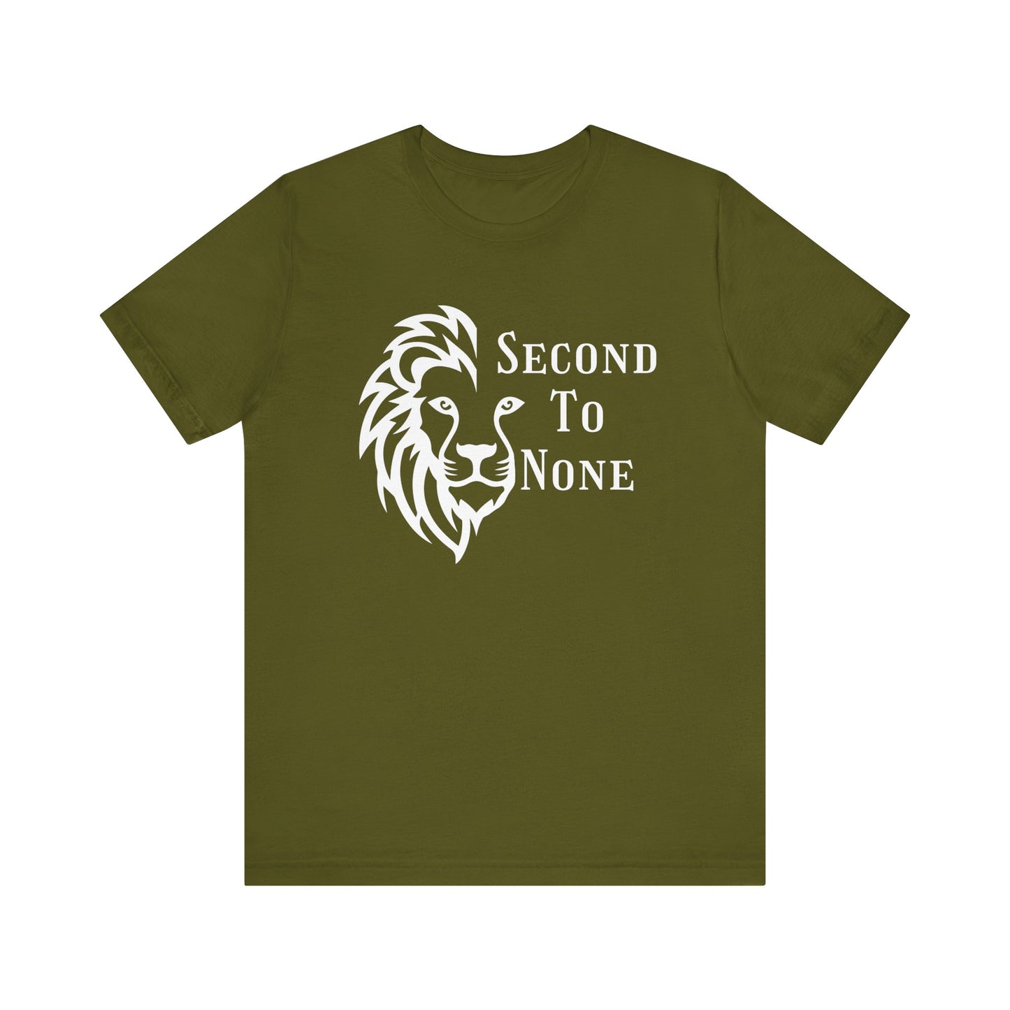 Second To None Lion Graphic Tee, Inspirational Christian Black & White graphic