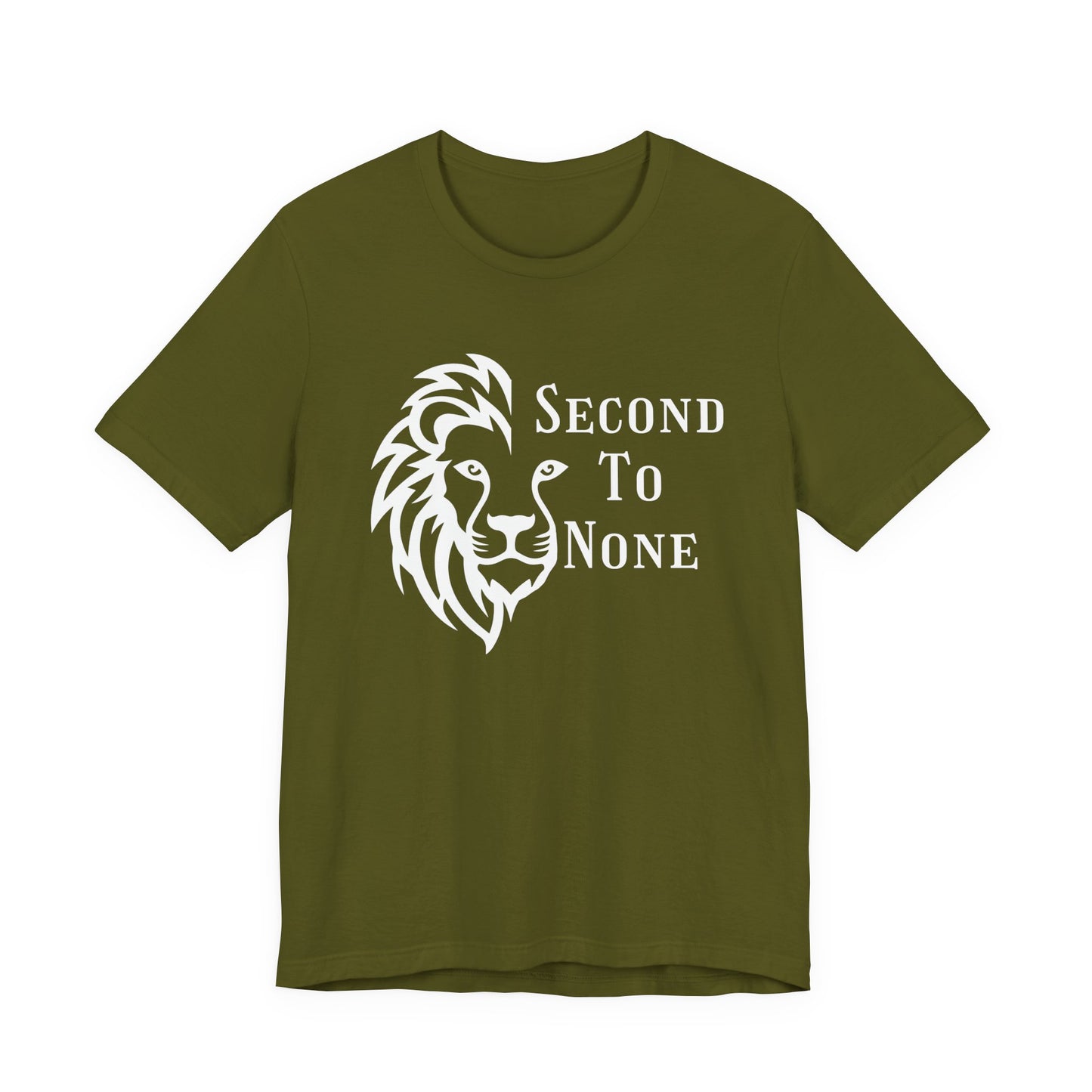 Second To None Lion Graphic Tee, Inspirational Christian Black & White graphic