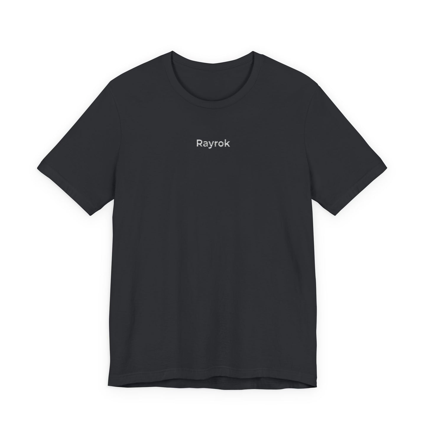 Rayrok embroidered small text tee | Minimalist city name T-shirt