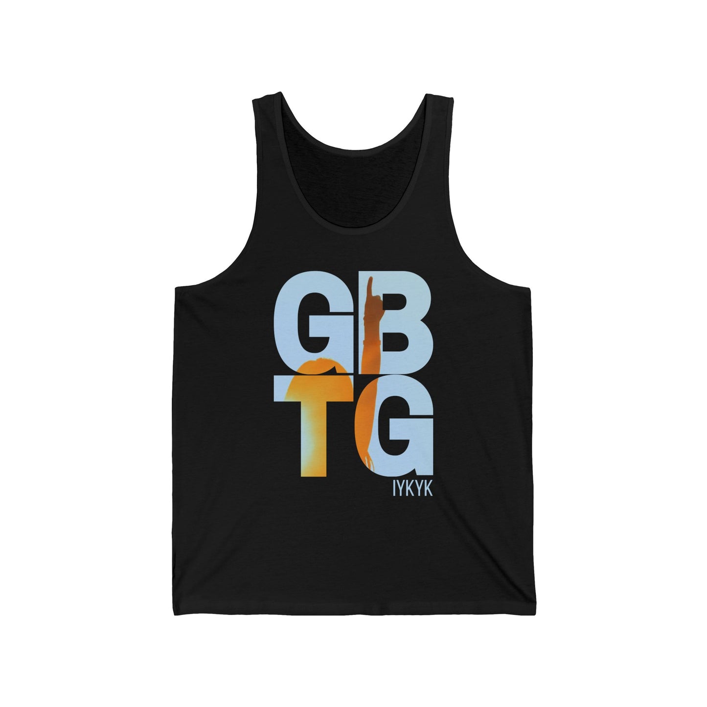 GBTG TANK top T-shirt (light blue graphic)