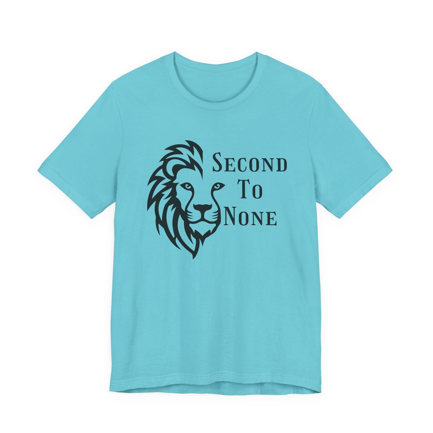 Second To None Lion Graphic Tee, Inspirational Christian Black & White graphic