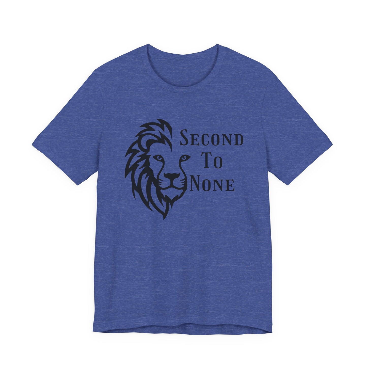 Second To None Lion Graphic Tee, Inspirational Christian Black & White graphic