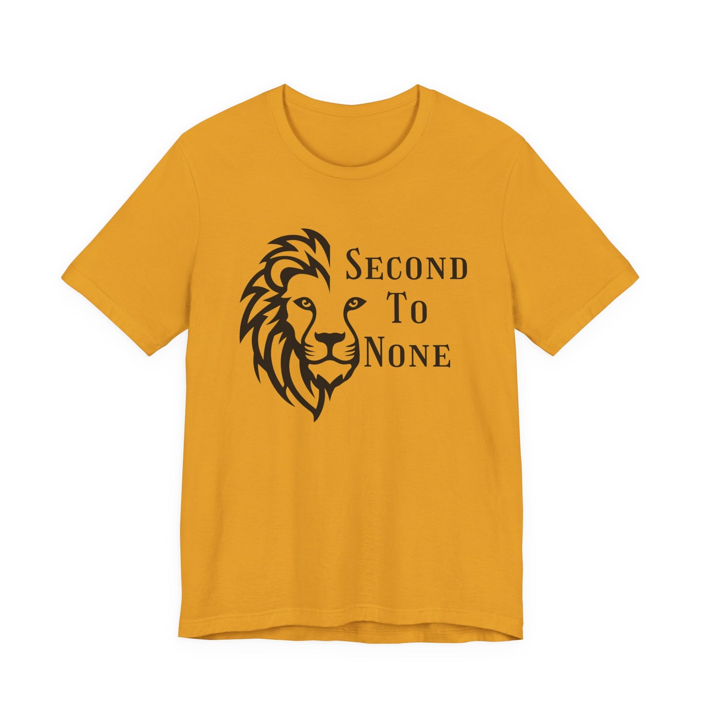 Second To None Lion Graphic Tee, Inspirational Christian Black & White graphic
